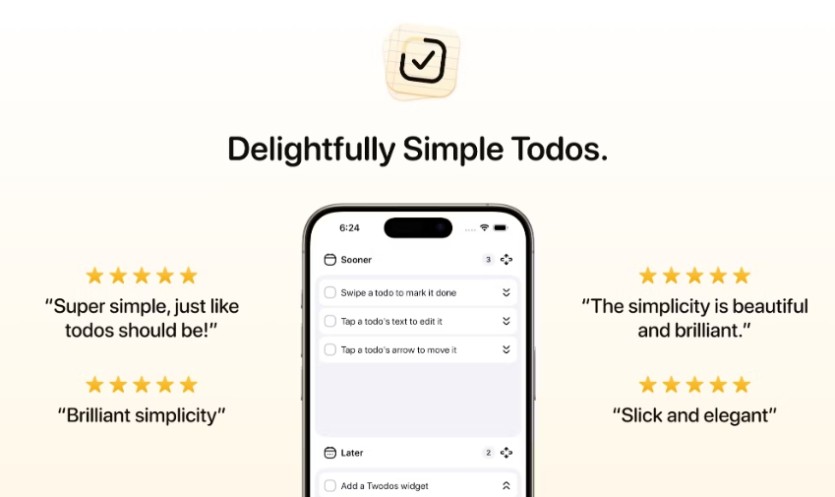 사용자의 집중력과 프라이버시를 존중하는 유쾌하고 간단한 할일 앱